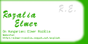 rozalia elmer business card